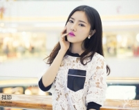 商場的遇到的美女