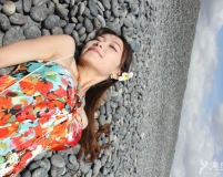去海邊玩了