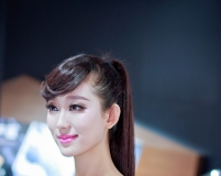 杭州車展上的美女模特們