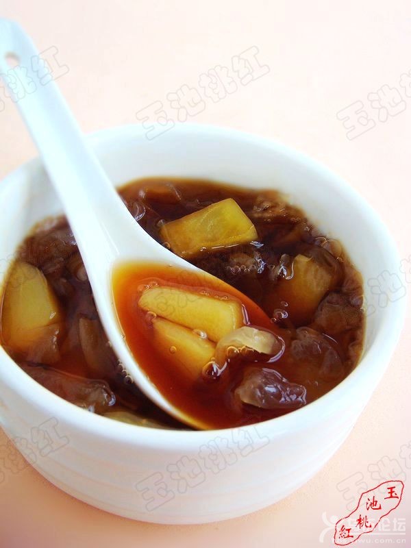非常適合女人喝的滋補(bǔ)湯——紅糖蘋果銀耳湯 - 玉池桃紅 - 玉池桃紅的博客