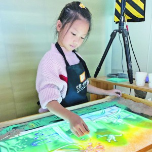 戰(zhàn)“疫”沙畫引共鳴