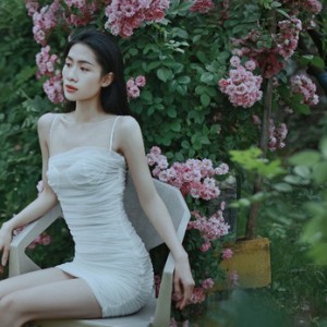 薔薇花滿架,不語(yǔ)也傾城!